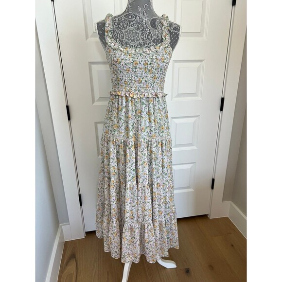 ASTR The Label Midsummer Floral smocked Tiered Maxi midi Dress - Picture 2 of 7
